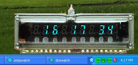 nixie clock live desktop